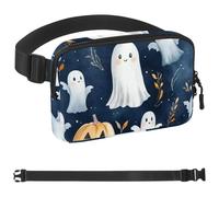 Riñonera con diseño de dibujos animados Halloween-485 para hombres y mujeres, riñonera con correa ajustable, bolsa cruzada de moda para viajes, al aire libre, correr, senderismo, Multicolor 01