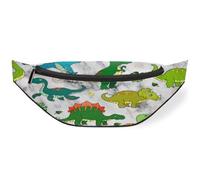 Riñonera con diseño de dinosaurio para mujeres, hombres, niñas, niños, niños, gris, mármol, dinosaurio, riñonera, riñonera, riñonera, bolsa de cinturón para viajes, deportes, correr, color, M