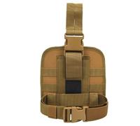 Riñonera con diseño de equipo para exteriores, multiusos, bolsillos para teléfono para acampar al aire libre, Khaki, 18*18*8cm