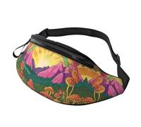 Riñonera con diseño de girasoles, diseño floral, estilo vintage, indie, bohemio, manos libres, para fotógrafos al aire libre, 14 x 35 cm, a6, Talla única