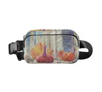 Riñonera con diseño de mandala centrado, diseño de bufanda de seda, elegante riñonera para mujeres y hombres, resistente al agua, Turkeys City, 1 size