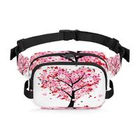 Riñonera con diseño de mariposa y flores para mujeres, hombres, niñas, niños, San Valentín, árbol de flores, riñonera para correr, deportes, senderismo, bolsa de cinturón, color, XL, Organizador de