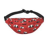 Riñonera con diseño de panda, ajustable, informal, para senderismo, Como se muestra en la imagen, Talla única, Mochila casual