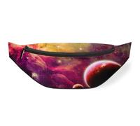 Riñonera con diseño de planeta galaxia para hombres, mujeres, niños, niñas, niños, riñoneras deportivas, senderismo, correr, bolsa de cinturón, color, M, Organizador de bolsas