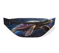 Riñonera con diseño de tortuga marina y nebulosa de galaxia para hombres, mujeres, niños, niñas, niños, riñoneras deportivas, senderismo, correr, riñonera, color, M, Organizador de bolsas