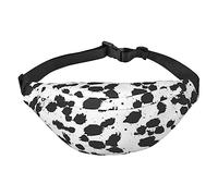 Riñonera con estampado dálmata para correr, senderismo, viajes, riñonera de moda con cinturón ajustable, Como se muestra en la imagen, Talla única, Mochila casual