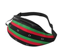Riñonera con estampado de bandera de Libia para senderismo, ciclismo, correr y actividades al aire libre, paquete ligero