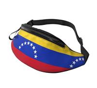Riñonera con estampado de bandera de Venezuela para senderismo, ciclismo, correr y actividades al aire libre, paquete ligero