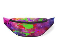 Riñonera con estampado de calavera de galaxia rock, para mujeres, hombres, niñas, niños, Galaxy Night, riñonera, bolsa de cinturón para viajes, deportes y correr, color, M