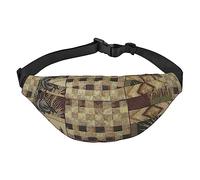 Riñonera con estampado de ciervo y oso de alce, bolsillo con cremallera y cinturón ajustable, para senderismo, correr, viajes e informal, Como se muestra en la imagen, Talla única, Mochila casual