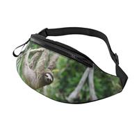 Riñonera con estampado de girasol dorado, fibra de poliéster de alta densidad, cómoda y flexible, adecuada para el uso diario, Perezosos de árbol encantadores, Talla única