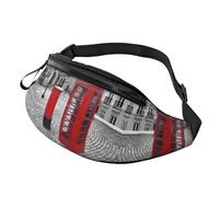 Riñonera con estampado de limón de verano, fibra de poliéster de alta densidad, cómoda y flexible, adecuada para uso diario, Cabina Telefónica London Red, Talla única