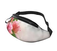 Riñonera con estampado de limón de verano, fibra de poliéster de alta densidad, cómoda y flexible, adecuada para uso diario, Rosas Rosas, Talla única
