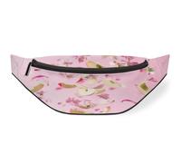 Riñonera con estampado de manzanas y flores para mujeres, hombres, niños, niñas, niños, riñoneras, riñoneras, bolsa de cinturón para viajes, deportes, correr, color, M, Organizador de bolsas