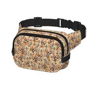 Riñonera con estampado de perros Labrador Retriever para hombres y mujeres con cinturón ajustable para entrenamiento al aire libre