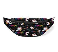 Riñonera con estampado de unicornios mágicos para hombres, mujeres, niños, niñas, niños, niñas, riñoneras con estampado de unicornios, bolsa deportiva, senderismo, correr, bolsa de cinturón, color, M,