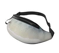 Riñonera con estampado Ocean Sunset, fibra de poliéster de alta densidad, cómoda y flexible, adecuada para uso diario, Beach Clear Sea Sand, Talla única