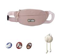 Riñonera con Letras Bum Bandolera Pequeña Paquete De Pecho Encantador Correa Ajustable Cinturón Encantador Pecho Estilo Japonés Bandolera Pequeña Cinturón Tendencia Riñonera