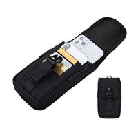 Riñonera con mosquetón, cinturón Oxford para teléfono con mosquetón, para hombres mayores, electricistas, correr, viajes, camping, senderismo, pesca, gimnasio, caminar