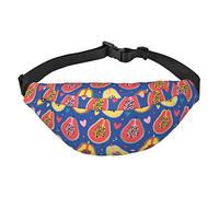 Riñonera con patrón de fruta de papaya ajustable, casual, paquete de riñonera para senderismo, Como se muestra en la imagen, Talla única, Mochila casual