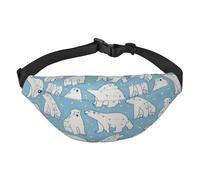 Riñonera con patrón de Oso Polar Ursa Minor para Hombre, riñonera Cruzada de Moda para Mujer, riñonera con Correa Ajustable