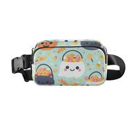 Riñonera con patrón de truco o trato, bolsa cruzada para hombres y mujeres, multiusos