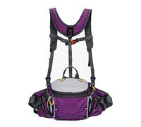 Riñonera con soporte para botella de agua, riñonera impermeable para senderismo, con 2 soportes para botellas deportivas para correr, trotar, acampar, pescar, cazar, 6