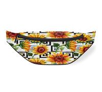 Riñonera con textura de girasol para hombres, mujeres, niños y niñas, riñonera de girasol, deportiva, senderismo, correr, bolsa de cinturón, color, M, Organizador de bolsas