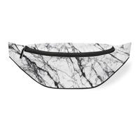 Riñonera con textura de mármol blanco para hombres, mujeres, niños y niñas, riñonera de mármol gris, bolsa deportiva, senderismo, correr, riñonera, color, M, Organizador de bolsas