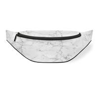 Riñonera con textura de mármol blanco para hombres, mujeres, niños y niñas, riñonera deportiva, senderismo, correr, riñonera, color, M, Organizador de bolsas