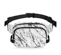 Riñonera con textura de mármol blanco para mujeres, hombres, niñas y niños, riñonera de mármol gris, bolsa para correr, deportes, senderismo, bolsa de cinturón, color, XL, Organizador de bolsas