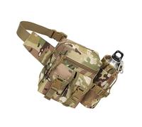Riñonera con velo permanente con múltiples bolsas, correa modificable, poliamida inmune al agua para mochileros, mochileros, tareas al aire libre, cinturón estratégico, camouflage, Mass Beauty