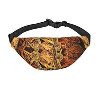Riñonera Cool Steampunk Gears para hombres y mujeres, riñonera ajustable para viajes, caminar, correr, riñoneras, Como se muestra en la imagen, Talla única, Mochila casual