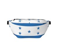 Riñonera cruzada: ajustable, exquisito patrón de bandera de Honduras y resistente al desgaste para viajes y deportes