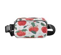 Riñonera cruzada con correa ajustable Dream Apple Snow para entrenamiento, compras, viajes, senderismo