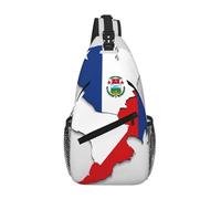 Riñonera cruzada con diseño de mapa de la bandera de Panamá 02 para hombre y mujer