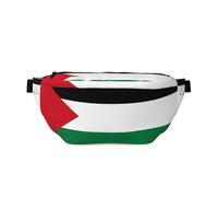 Riñonera cruzada con la bandera del Estado de Palestina, correa ligera de gran capacidad para deportes al aire libre, viajes, compras