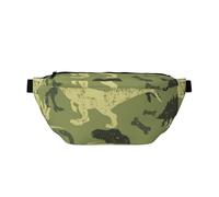 Riñonera cruzada con patrón de dinosaurio de camuflaje para senderismo, pasear al perro, viajes y actividades al aire libre, multicolor, Talla única, Mochila de senderismo