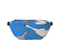 Riñonera cruzada de ganso gris. Gran capacidad, impermeable y resistente al polvo, cremallera segura, adecuada para viajes y actividades al aire libre., Como se muestra en la imagen, Talla única,