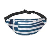 Riñonera cruzada de viaje con bandera griega, adecuada para deportes, correr, ciclismo, viajes, pesca para niños, riñonera grande