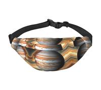 Riñonera cruzada de viaje con paisaje Jupiter, adecuada para deportes, correr, ciclismo, viajes, pesca para niños, riñonera grande