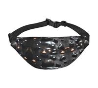Riñonera cruzada de viaje con piedra de corazón misterioso, adecuada para deportes, correr, ciclismo, viajes, pesca, bolsa grande para niños, riñonera