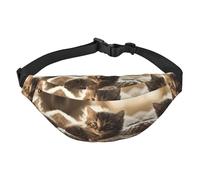Riñonera cruzada de viaje para gatos, adecuada para deportes, correr, ciclismo, viajes, pesca para niños, riñonera grande