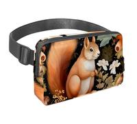 Riñonera cruzada impermeable para mujeres y hombres, riñonera con correa ajustable para correr, entrenar, viajar, pastor alemán, Multicolor 19, Talla única, Organizador de bolsas