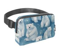 Riñonera cruzada impermeable para mujeres y hombres, riñonera con correa ajustable para correr, entrenar, viajar, pastor alemán, Multicolor 3, Talla única, Organizador de bolsas