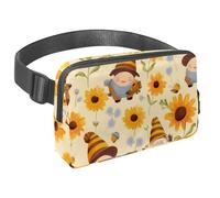 Riñonera cruzada impermeable para mujeres y hombres, riñonera con correa ajustable para correr, entrenar, viajar, pastor alemán, Multicolor 20, Talla única, Organizador de bolsas