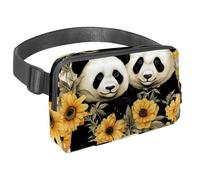 Riñonera cruzada impermeable para mujeres y hombres, riñonera con correa ajustable para correr, entrenar, viajar, pastor alemán, Multicolor 16, Talla única, Organizador de bolsas