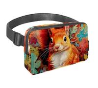 Riñonera cruzada impermeable para mujeres y hombres, riñonera con correa ajustable para correr, entrenar, viajar, pastor alemán, Multicolor 15, Talla única, Organizador de bolsas