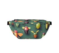 Riñonera cruzada Insect Atlas. Gran capacidad, impermeable y resistente al polvo, cremallera segura, adecuada para viajes y actividades al aire libre., Como se muestra en la imagen, Talla única,