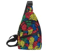 Riñonera cruzada para exteriores, senderismo, viajes, plátanos (9), Multicolor 04, 11.8x7x1.5in/30x18x4cm